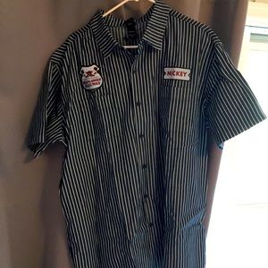 Mickey and Minnie Runaway Railroad Button Down